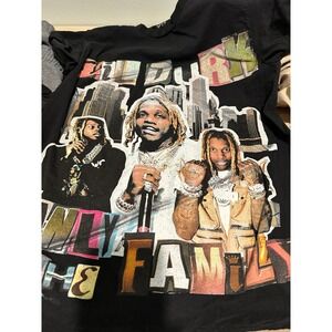 Lil Durk Only The Family S OTF Graphic Tee Shirt Bla Mens Hip Hop Rap Streetwear